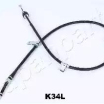 Трос ручного тормоза левый BCK34L Japan Parts (мини-фото №1)