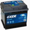 Аккумуляторная батарея 50а\ч 450А п.п ев.кл. EB501 Exide (мини-фото №1)