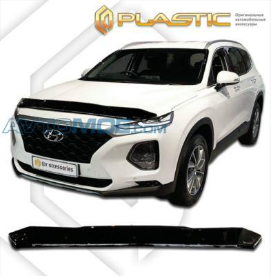 Дефлектор капота Hyundai Santa Fe 2018- 2010010113797 CA Plastic (фото №1)