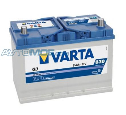 Аккумуляторная батарея, G7 12в 95а/ч 830А, о.п., ев. кл. 5954040833132 Varta (фото №1)