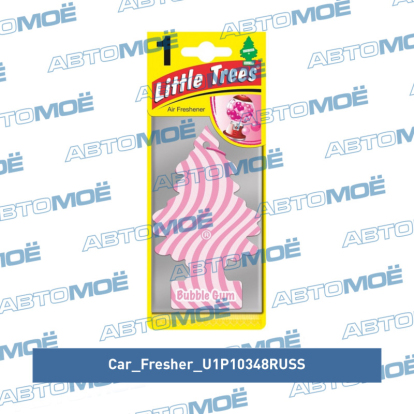 Ароматизатор Ёлочка "Бабл гам" U1P10348RUSS Car Freshner (фото №1)