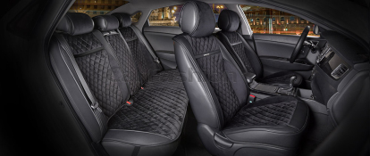 Накидки Barcelona Plus (чёрный,чёрный,чёрный,чёрный) 22379 CarFashion (фото №1)