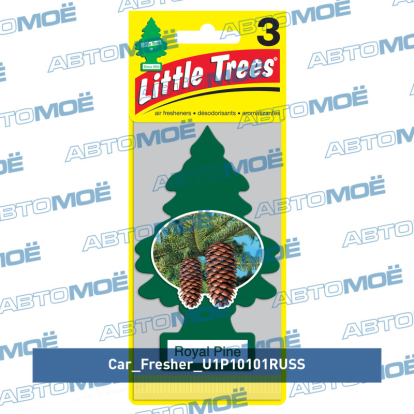 Ароматизатор Ёлочка "Королевская сосна" U1P10101RUSS Car Freshner (фото №1)